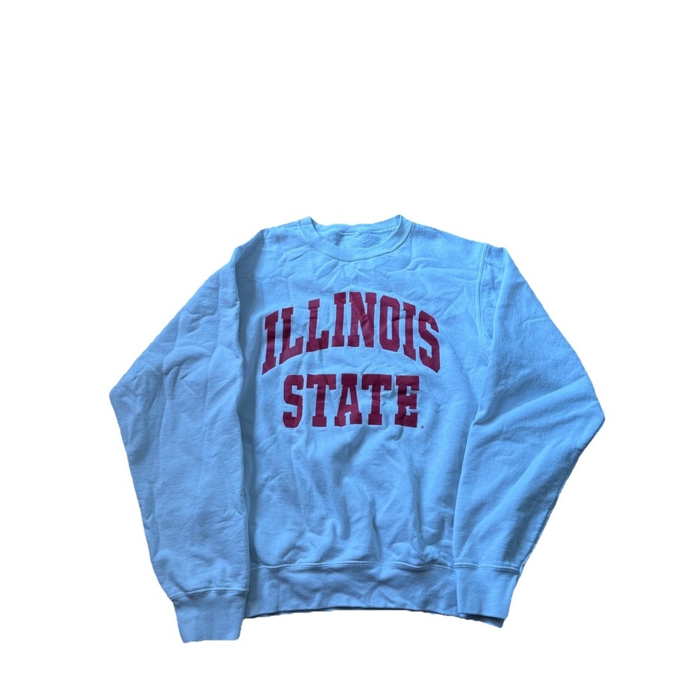 Vintage Illinois State Redbirds Crewneck Sweatshirt Size XL White Red